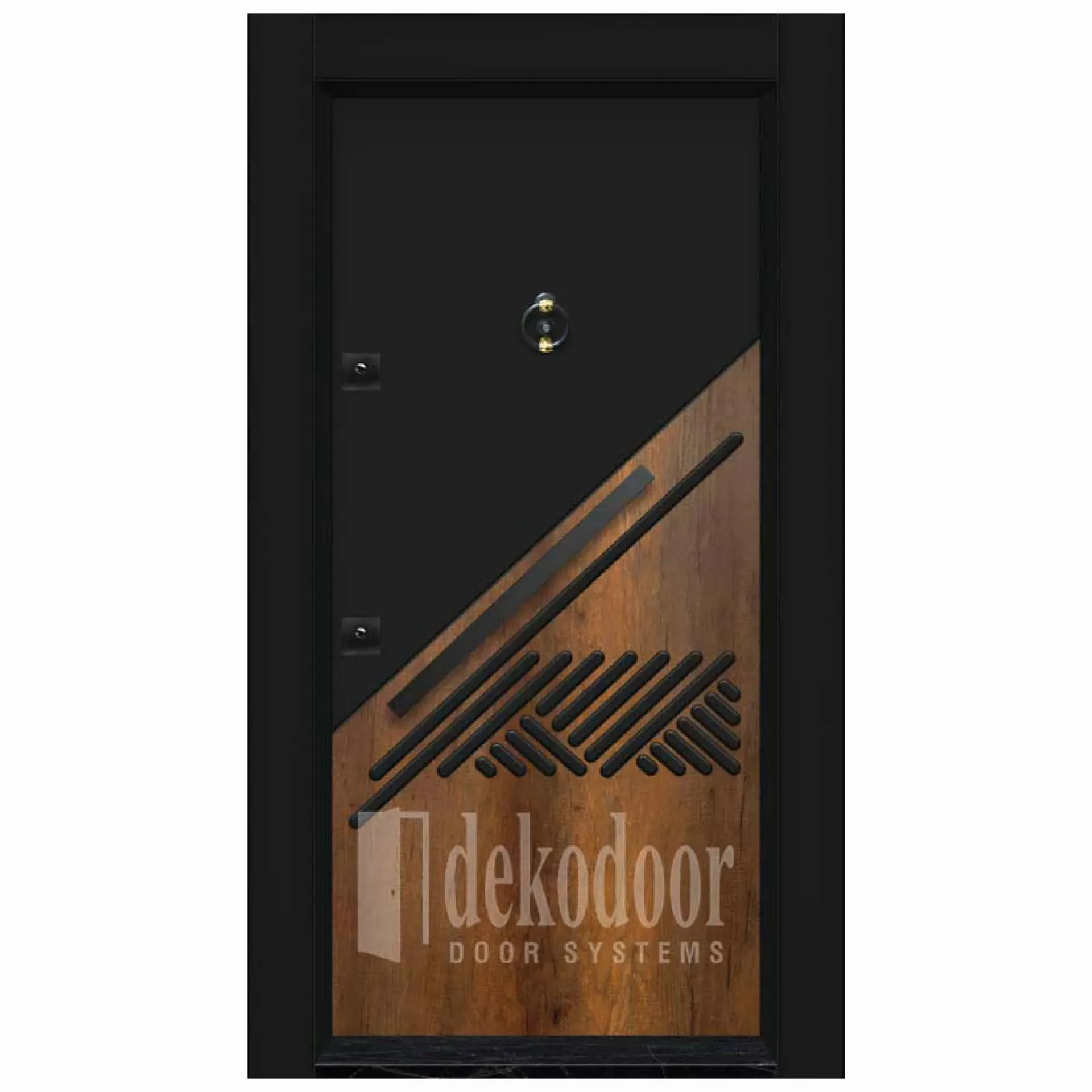 Porte PVC Bicolore Gaufrée DK-3000