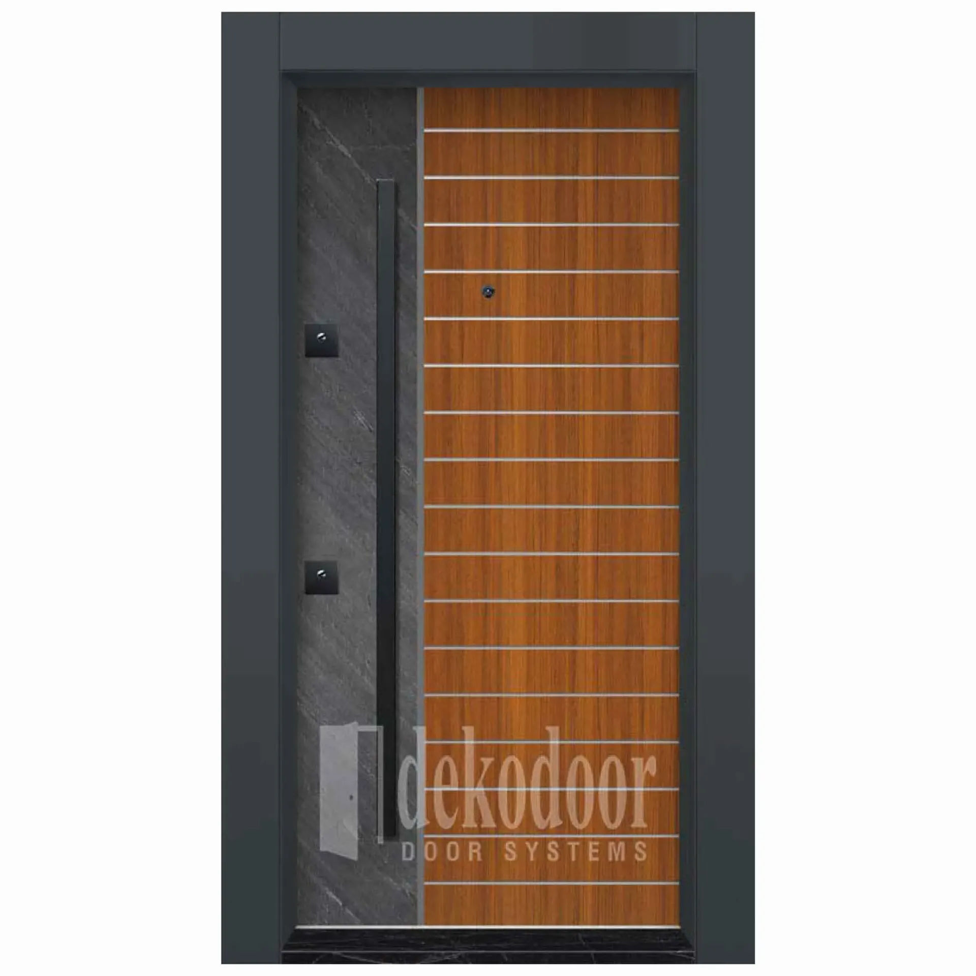 Composite Dual Color Rustic Door DK-4005