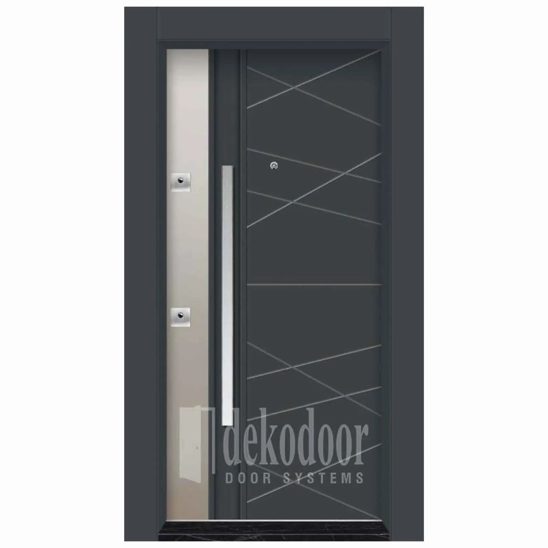 Composite Dual Color Rustic Door DK-4012