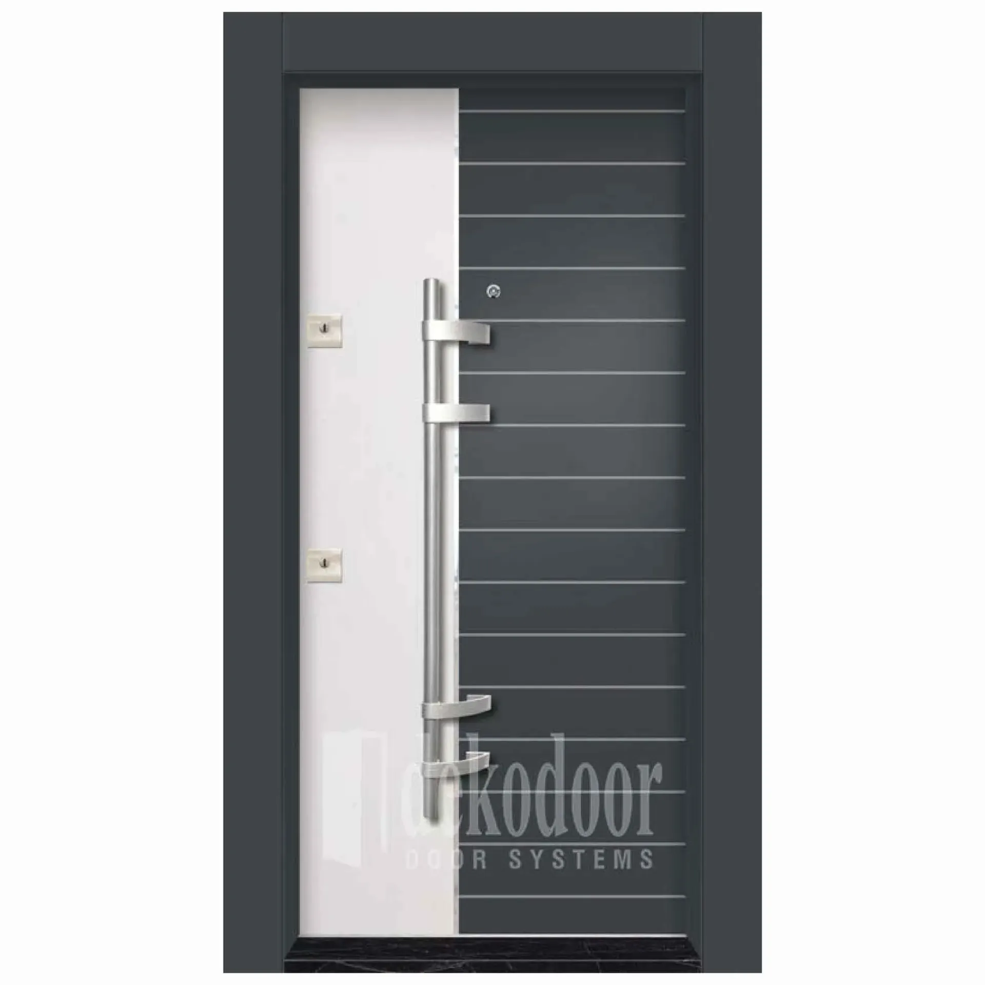 Composite Dual Color Rustic Door DK-4014