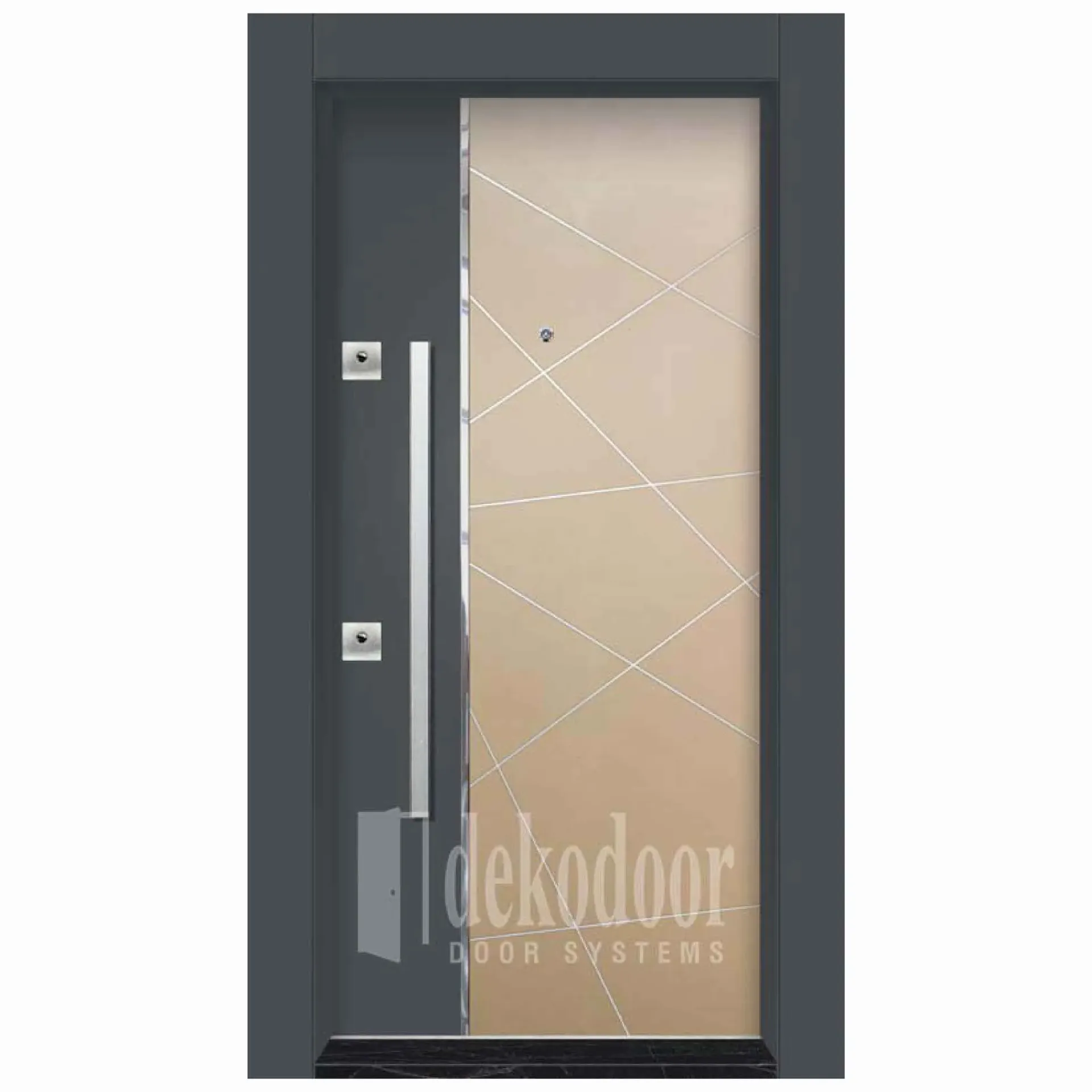 Composite Dual Color Rustic Door DK-4016