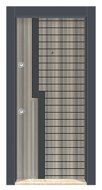 Çift Renk Laminoks Çelik Kapı DRL 1707