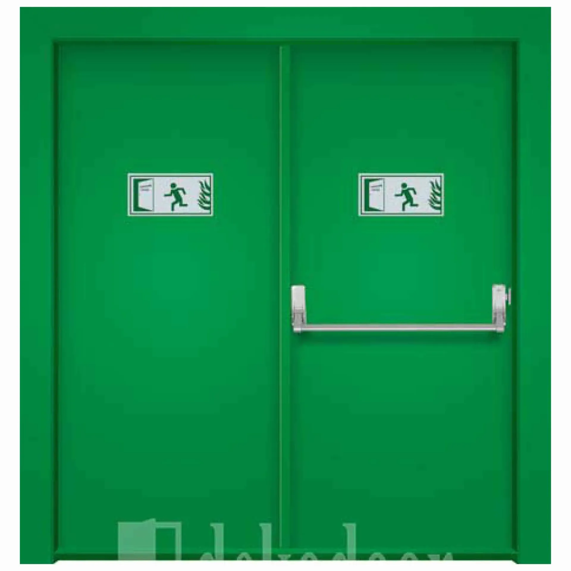 Porte coupe-feu à double vantail