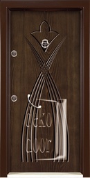 Rustik Panel Çelik Kapı RP463