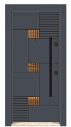 Двухцветный Ламинокс Стальная дверь DRL 1716